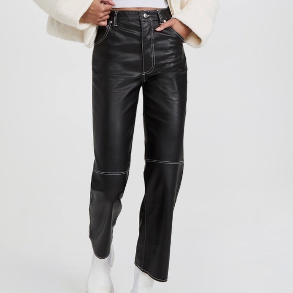 The It Factor vegan leather pants by We The Free from Free People in size 14 - Picture 10 of 15
